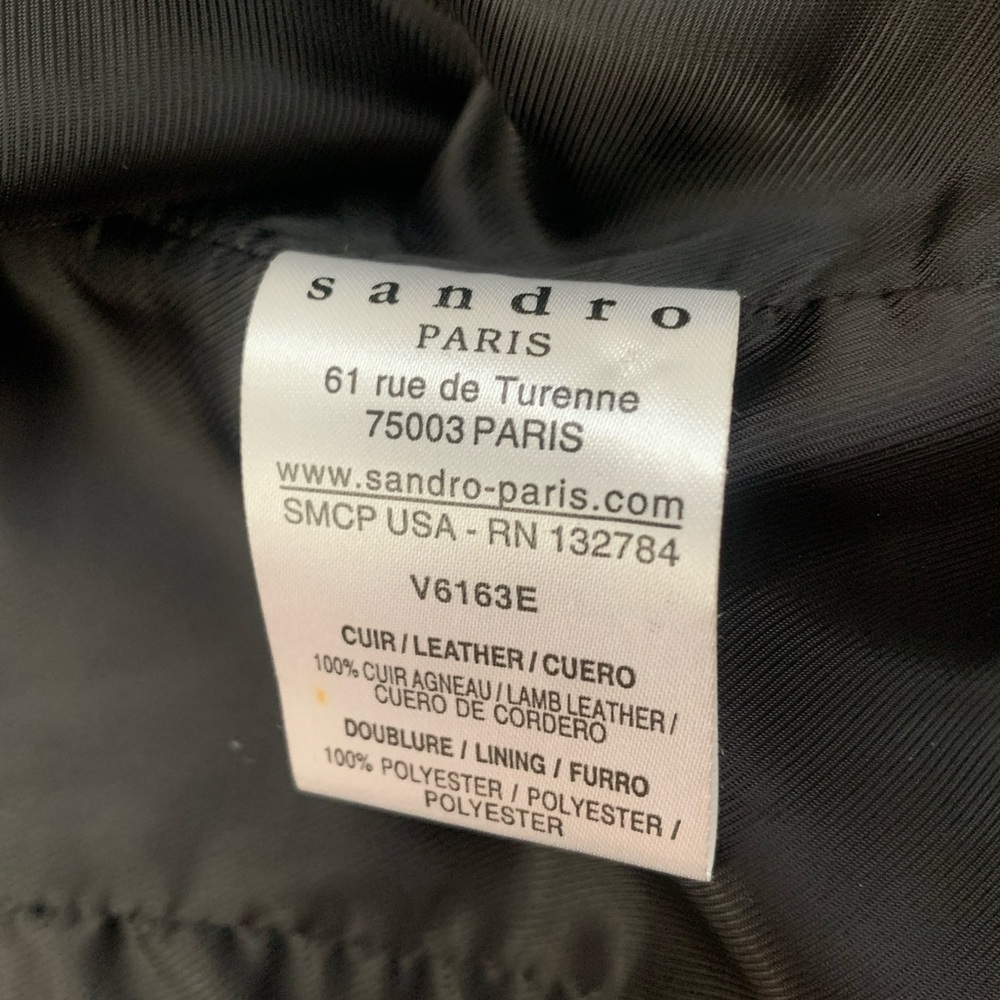 Sandro leather jacket - Picture 4 of 5